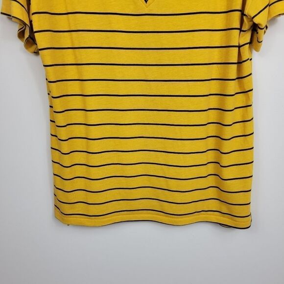 PINK Victoria's Secret Striped Top. Yellow & Black M - Picture 6 of 12